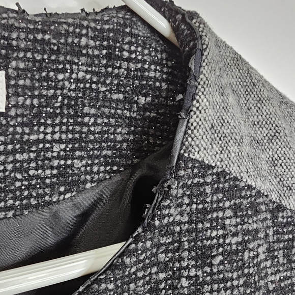 Liz Claiborne Wool Blend Zip Up Pocketed Jacket * TINY FLAW - Picture 9 of 10